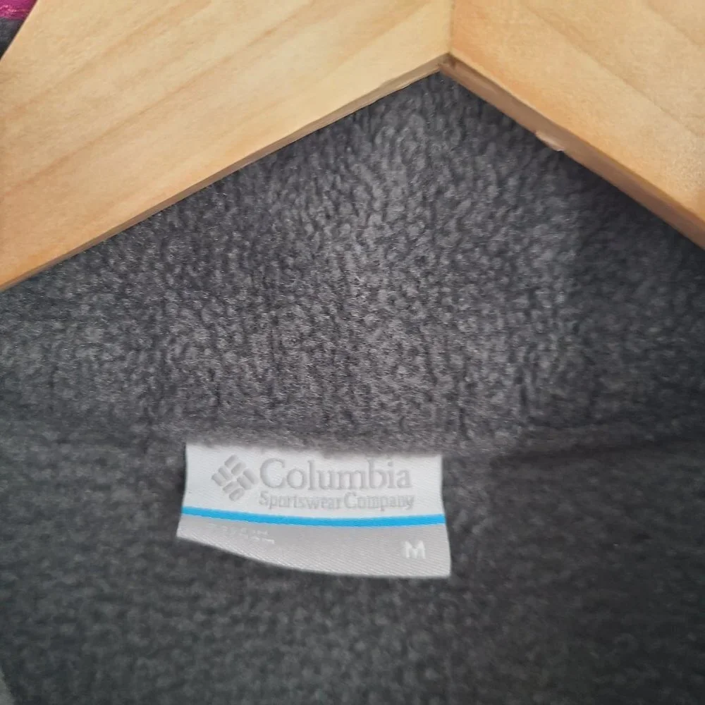 Columbia Women's Benton Springs Half‎ Snap Pullover Medium Gray Mock neck Fleece